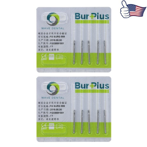 5 Stück Prima Wave Dental Hartmetall Bohrer High Speed FG 19mm / Chirurgisch FGOS SL 557 25mm - Bild 312 von 363
