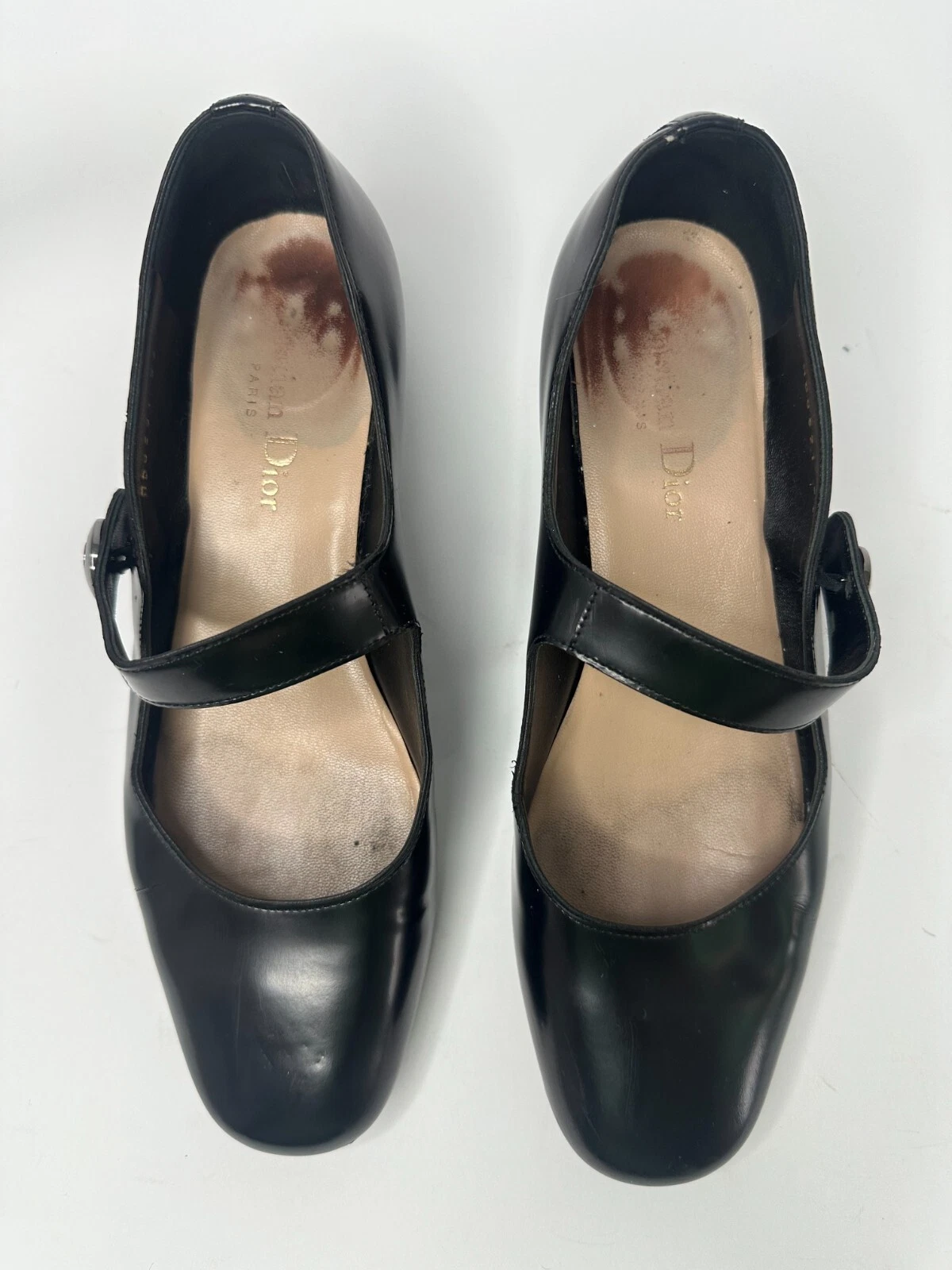 Escarpins Mary Jane en cuir noir Dior taille 36 IT