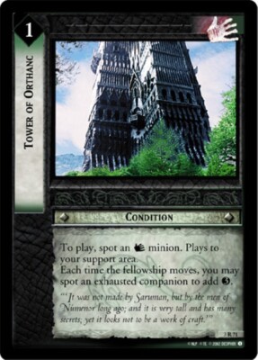 Lord of The Rings LOTR CCG TCG Realms Elf-Lords 3R71 Tower of Orthanc