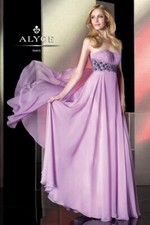 Alyce Paris Prom Dress Formal Evening Gown Style 35518 Orchid Purple Size 8