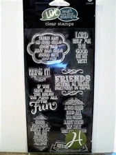 Friends Sisters at Heart LOL Hampton Art Clear Acrylic Stamp Set SC0620 NEW!