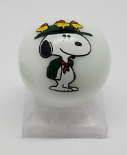 Scout Snoopy 1" Glass Logo Marble w/ Stand