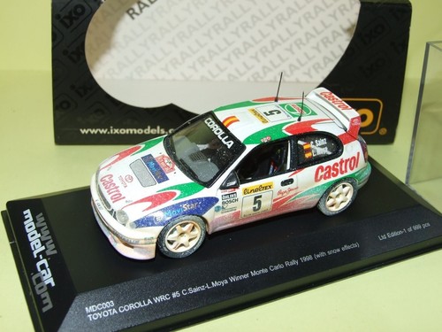 IG0147 Ignition Model Toyota Corolla WRC 1/43 - Carlos Sainz Rallye Monte-Carlo 1998 - Rare