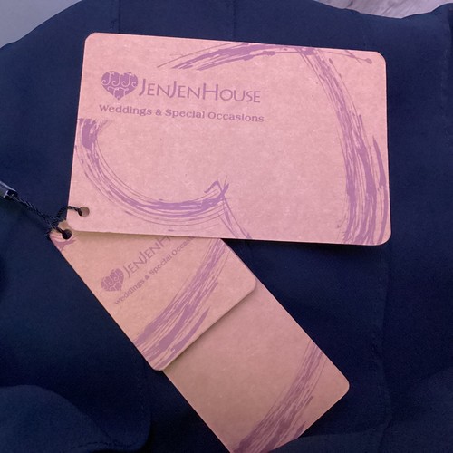 BNWT Jen Jen House Plus 20W Navy Lace Chiffon Layers Formal Gown Cocktail Dress - Picture 7 of 9