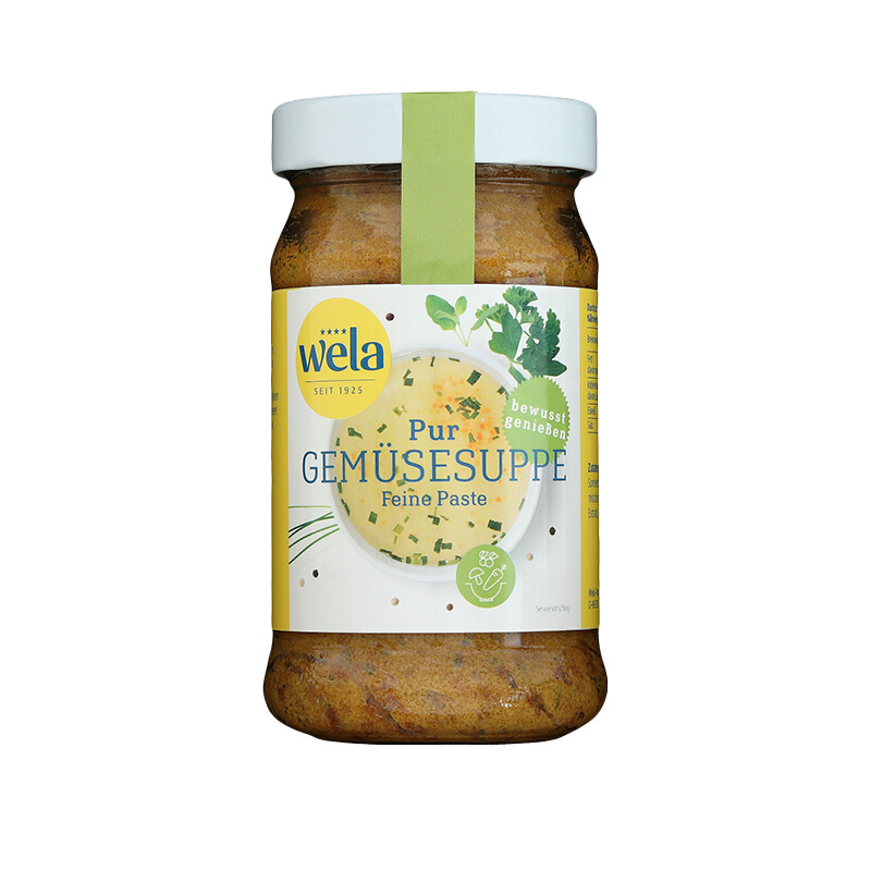 WELA Gemüsesuppe "Pur" Paste 1/2 vegan glutenfrei laktosefrei