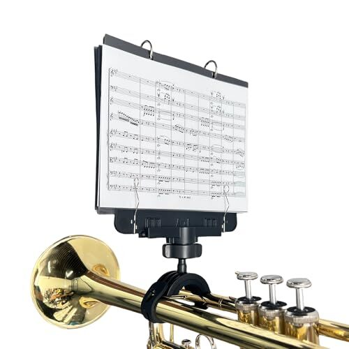 Marching Lyre MBTC10, Adjustable Marching Band Music Lyre for Trumpet