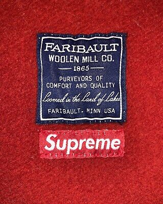 Supreme Faribault Woolin Mill Co Box Logo Wool Blanket FW14 2014