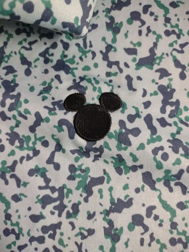 Rare Disney 2X Nike Dri-Fit Camo Print Golf Polo Shirt Men's Blue DV7808-442 - Picture 6 of 12