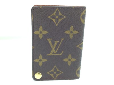 Auth Louis Vuitton Monogram Etui Plastic Card Case 7J190260g