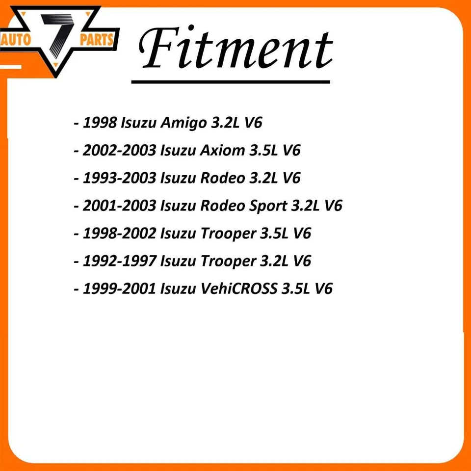 Filtro de óleo do motor filtro de ar filtro de combustível pronto compatível com Isuzu Amigo 1998-1998 - Imagem 2 de 4