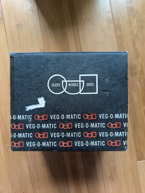 Vintage 1960s Veg-O-Matic Food Preparer Slice Dice with Original Box and Manual