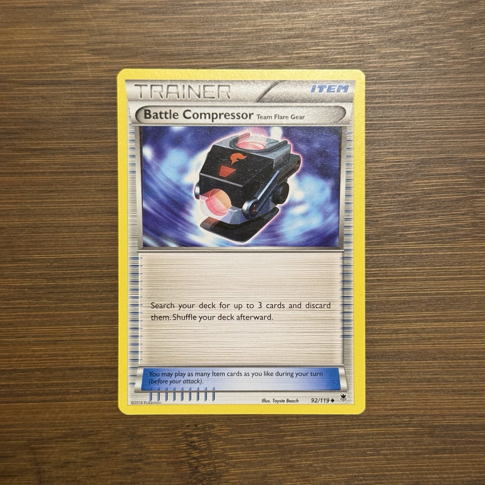 Battle Compressor 92/119 NM Uncommon XY Phantom Forces Pokémon Card