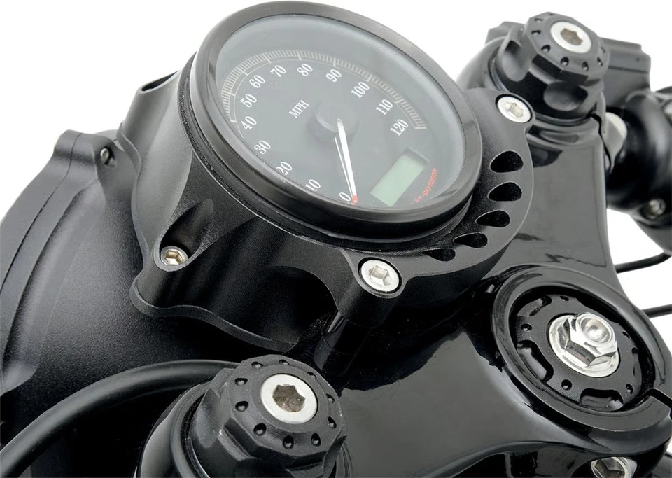 Reubicador de faros y calibrador de café Roland Sands Design - Black Ops motocicleta Foto 4 de 4