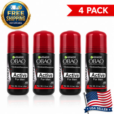 Obao Roll-On Classic Men s Deodorant 2.29oz   4 Pack Long-Lasting Fresh  
