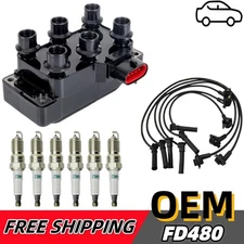 For 2005-2010 Ford Mustang V6 4.0L FD480 Ignition Coil & Spark Plug & Wire Set