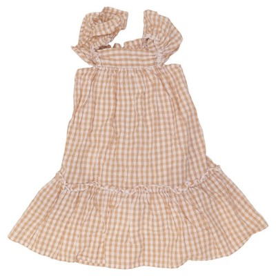 Primark Cares, Kleid, Größe: 92, Beige/Weiß, Baumwolle, Karo, Mädchen #FKO