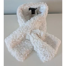 Adrienne Landau Ivory Faux Fur Pull Through Scarf Neck Warmer NEW! 
