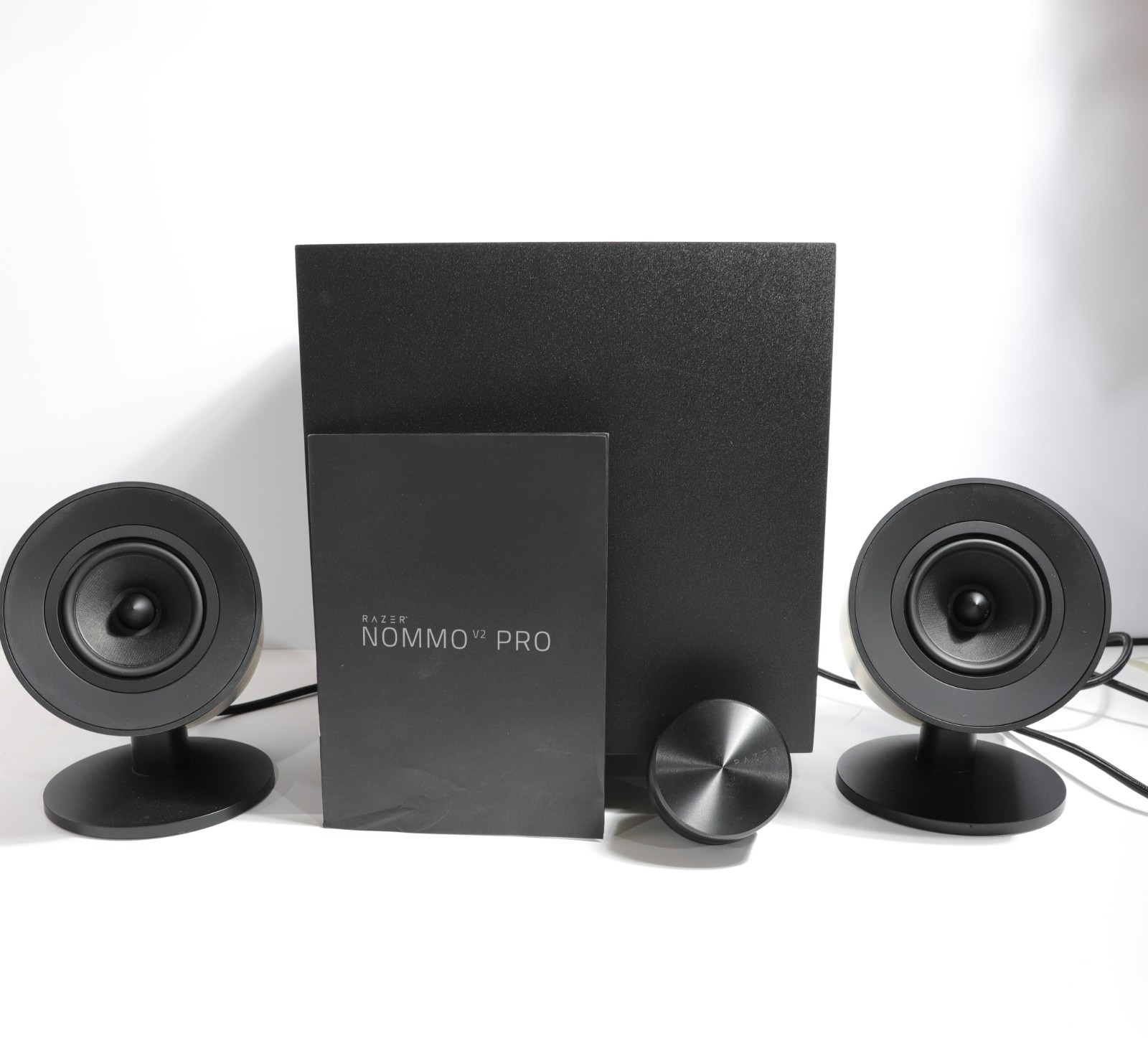 PREOWNED- Razer Nommo V2 Pro 2.1 Gaming Speakers BluetoothSubwoofer THX RGB