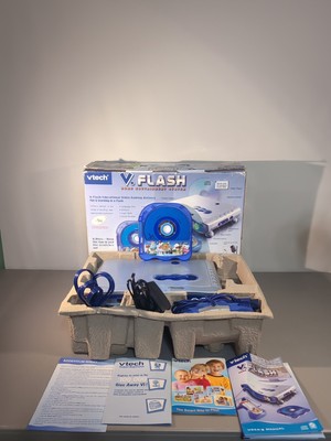 Vtech V.Flash Video Edutainment System 1 Controller+1 Game+Cables Tested (Video)
