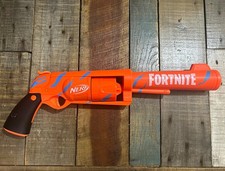 NERF Fortnite Lever Action Blaster Orange Blue Hasbro Toy Gun