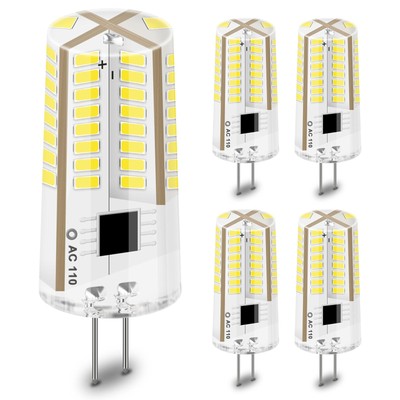 G4 LED Bulb 120V Dimmable 3W(20W 30W Halogen Equivalent) Daylight White 6000k...