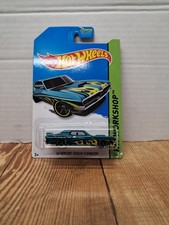 Hot Wheels 2014 Heat Fleet 69 Mercury Cougar Eliminator Teal Toy # BFD98
