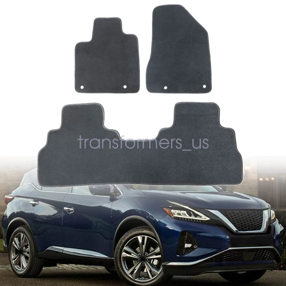 Alfombrillas delanteras y traseras negras para Nissan Murano 2019 2020 2021-2023 nuevas Foto 2 de 4