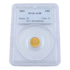 1852 $1 Liberty Head Type 1 PCGS AU58 United States Coin No Reserve #C827-2