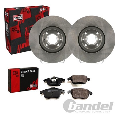 CHAMPION BREMSSCHEIBEN 302mm + BELÄGE VORNE passend für DS CITROEN DS3 CROSSBACK