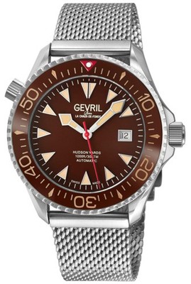 Hudson Yards Swiss Automatic SW200 - Date display Diver watch, Brown Ceramic bez