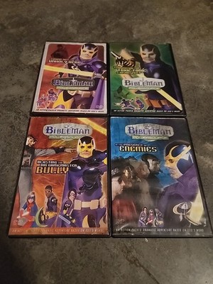 Bibleman 4 DVD Lot Powersource Animated Adventures Christian Family Works