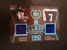 2016 In The Game Engrained Class of 1992 Marcel Dionne Lanny McDonald /15 Jersey