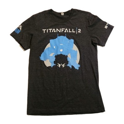 Titanfall 2 Original Promo Shirt Mens M Black Mech Pilot Graphic Tee Respawn EA