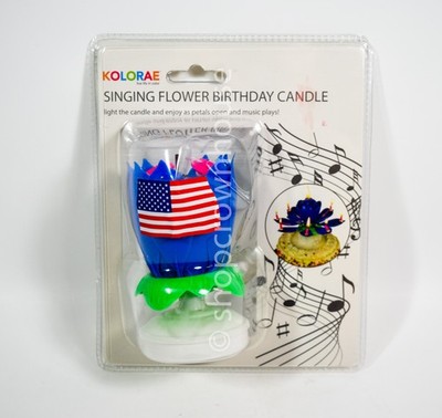  Kolorae Singing Birthday Lotus Candles Opens And Plays Happy Birthday Patriotic