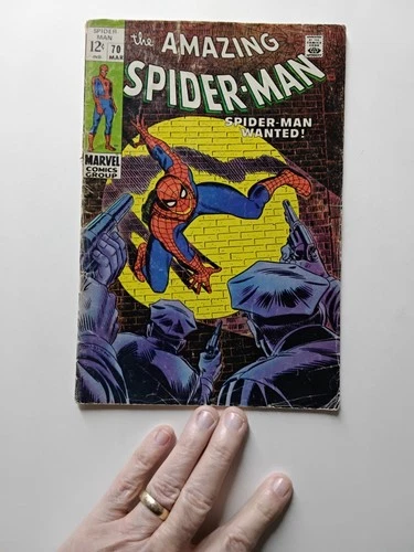 Amazing Spider-Man #70 John Romita Art 1st App Vanessa Fist Marvel 1969 GD-