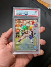 1998 Topps Finest Mystery 2 Barry Sanders Refractor Fred Taylor PSA 9