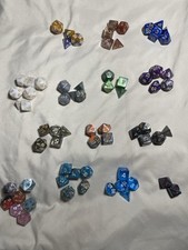 Huge DND Dice Lot   9 Full Sets  Extras   Polyhedral RPG Dice   Chessex Style