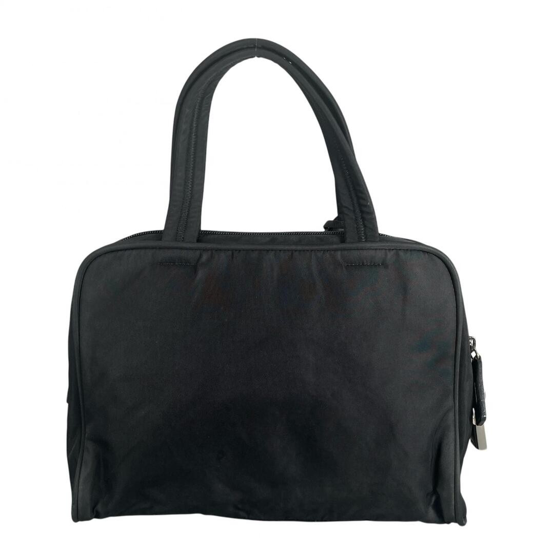 PRADA handbag nylon black unisex triangle logo used thumbnail 2