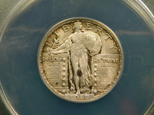 1918 D  FH     Standing Liberty Quarter Item # 3127