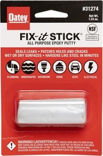 Oatey 31274 Stick Fix-It Multi-Purpose Epoxy Putty, 1.33 oz, 1.7 oz., White