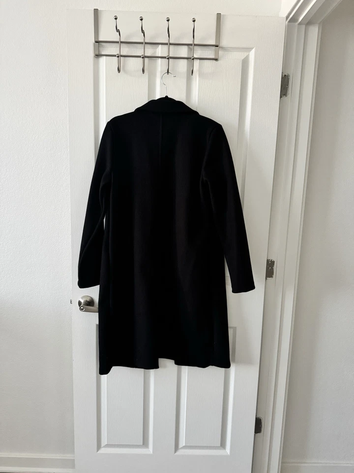 Zara Women's Trench Coat Size L Black NWT Also Has Side Pockets and Long Sleeves - Image 2 of 4