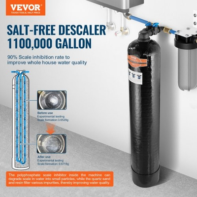 #ad #ad VEVOR Whole House Salt Free Descaler Water Filter for City Water 1100000 Gall $600.01