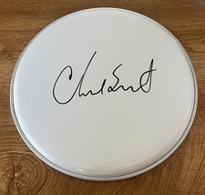 * CHAD SMITH * signed 10" drumhead * RED HOT CHILI PEPPERS *