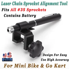 Mini Bike & Go Kart  Laser Chain Sprocket Alignment Tool Fits All #35 Sprockets