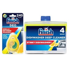 Finish Dishwasher Freshener & Cleaner Multi-Pack Lemon 4 x Cleaner 4 x Freshener