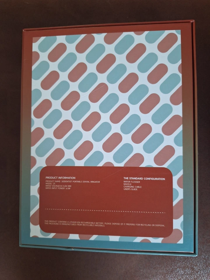 Sodentist Portable Oral Irrigator - Water Flosser, Model T7 - New & Unused - Image 3 of 3