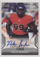 2019 Leaf Draft Auto Khalen Saunders #BA-KS3 Auto 0f3