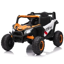 12V Kids UTV Ride On Truck w/ Remote - 4WD/2WD Switchable, EVA Tires, Bluetooth