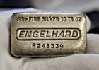 Vintage 10 oz. Engelhard .999 Silver Pillow Bar  P284339