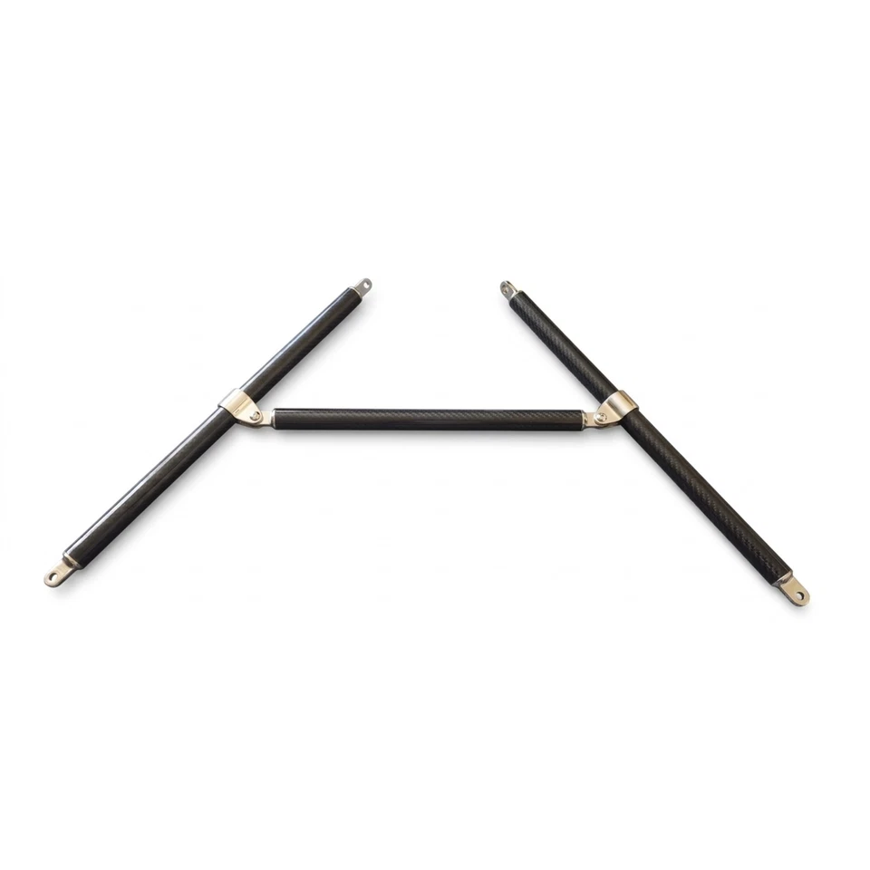Audi Real Carbon Fiber Front Strut brace bar (2pcs) A4 S4 RS4 A5 S5 RS5 B9 B9.5 - image 1 of 4